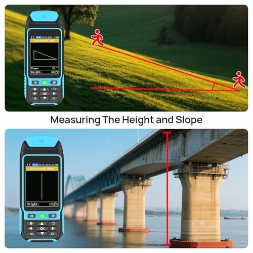 Laser-Entfernungsmesser zur Messung von Höhe und Neigung