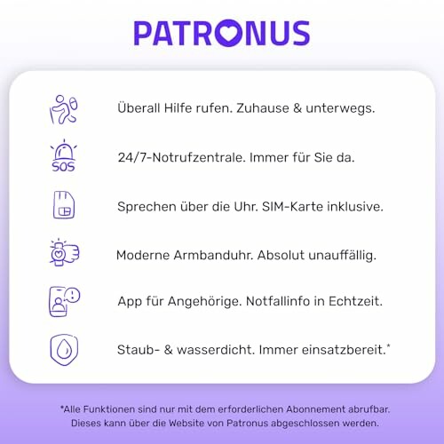 Patronus Notrufsystem Funktionen und Vorteile