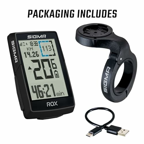 Sigma Fahrradcomputer mit Halterung und Kabel