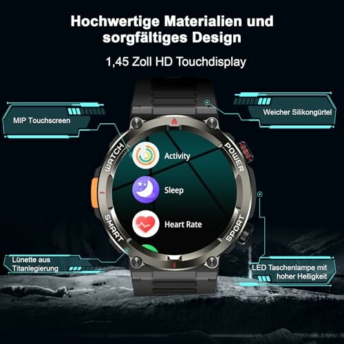 IOWODO Smartwatch Herren 2025