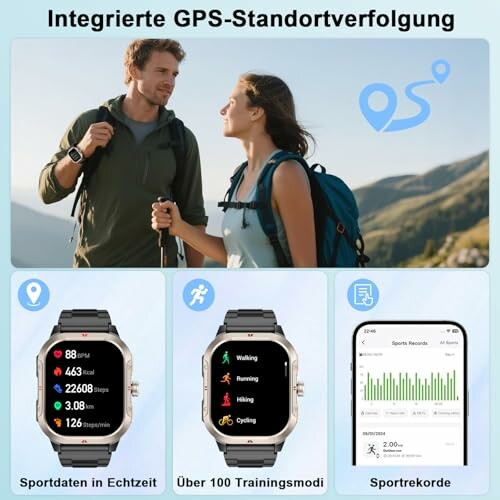 Jugeman Smartwatch Herren Militär