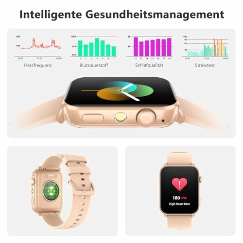 Smartwatch mit Gesundheitsmanagement-Funktionen.