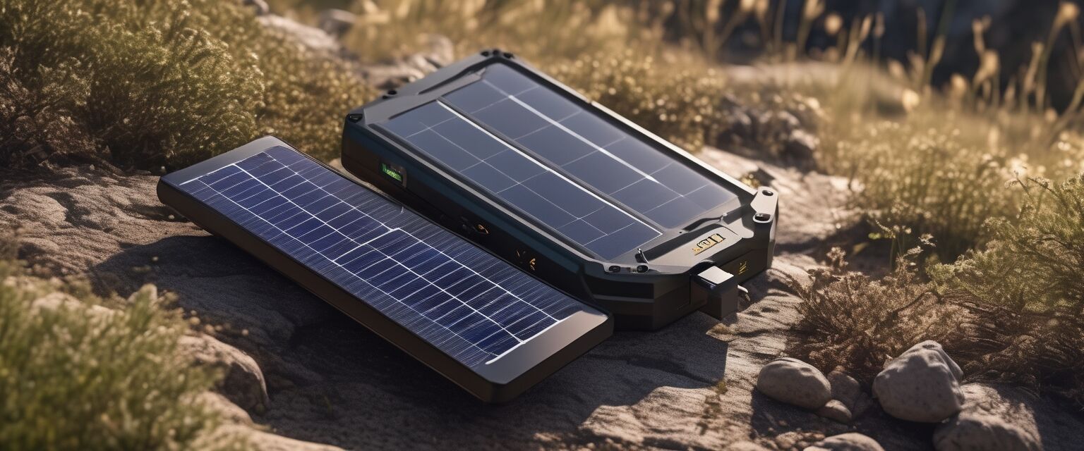 Tragbares Solar-Ladegerät